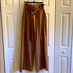 Paper-bag waist palazzo